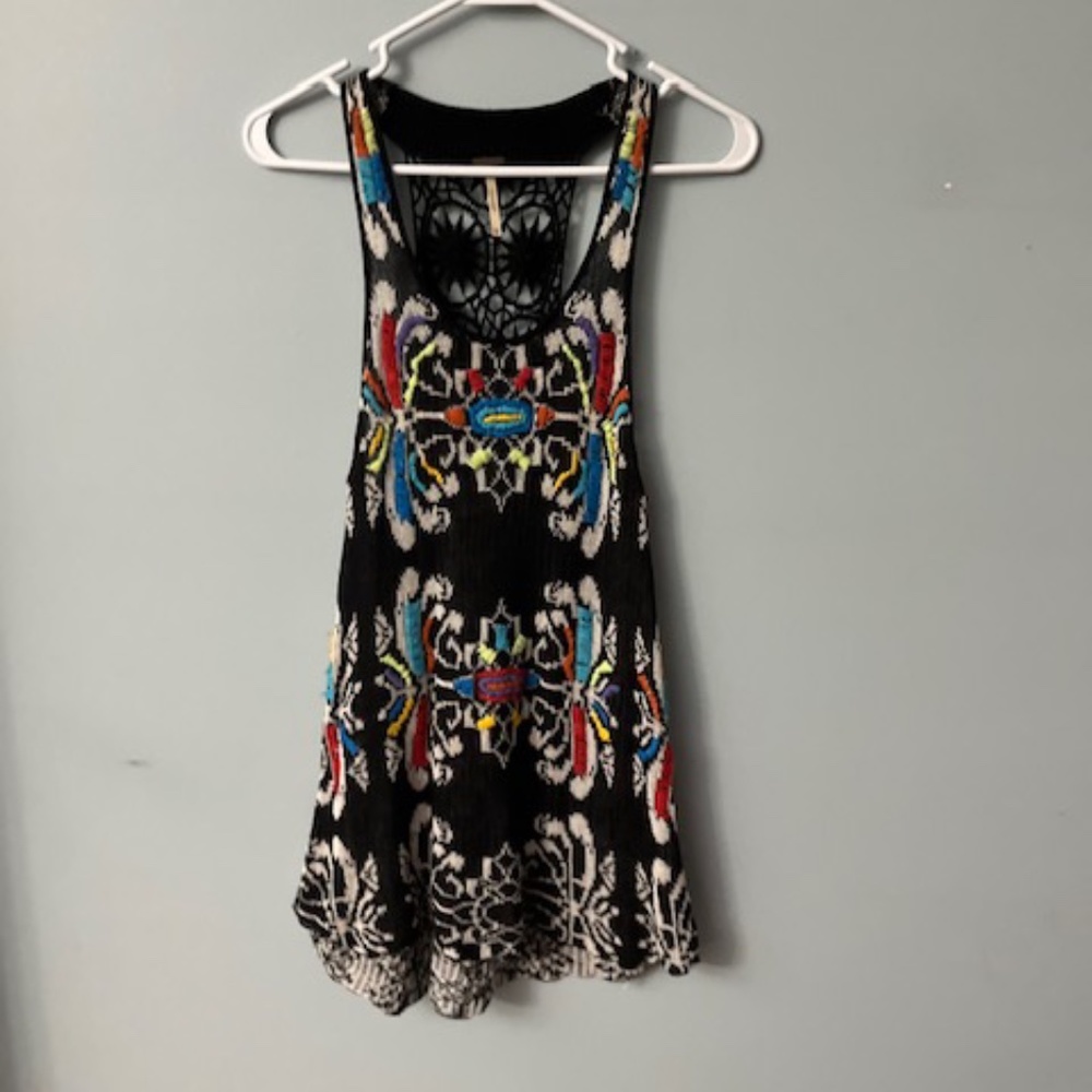Free People crocheted sweater tanks